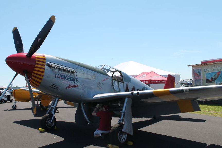 Commemorative Air Force P-51C “Red Tail” in Tallahassee, 13-18 February 2023